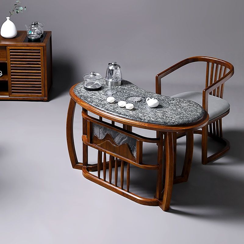 新中式茶桌家用小茶台实木茶桌茶具套装一体泡茶桌阳台茶桌椅组合