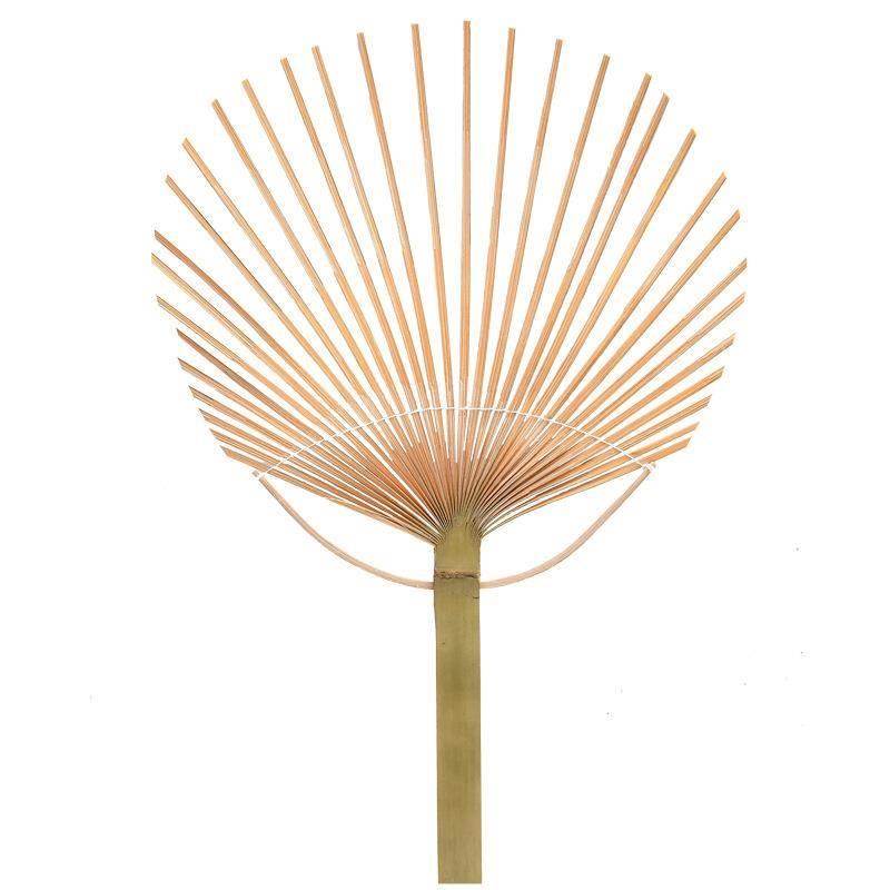 天然竹扇骨架diy团扇手工区半成品竹制扇子编织扇民族风活动团建