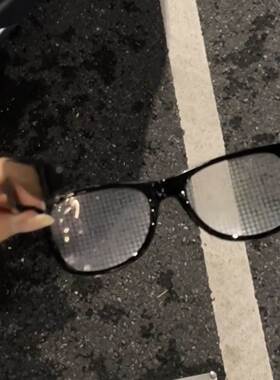 衍射眼镜搞怪墨镜跨年烟花笑脸特效礼物时尚狂欢爱心潮流高颜值