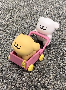 线条小狗推车快乐贴贴盲