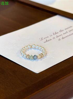 施家珍珠戒指女款轻奢高