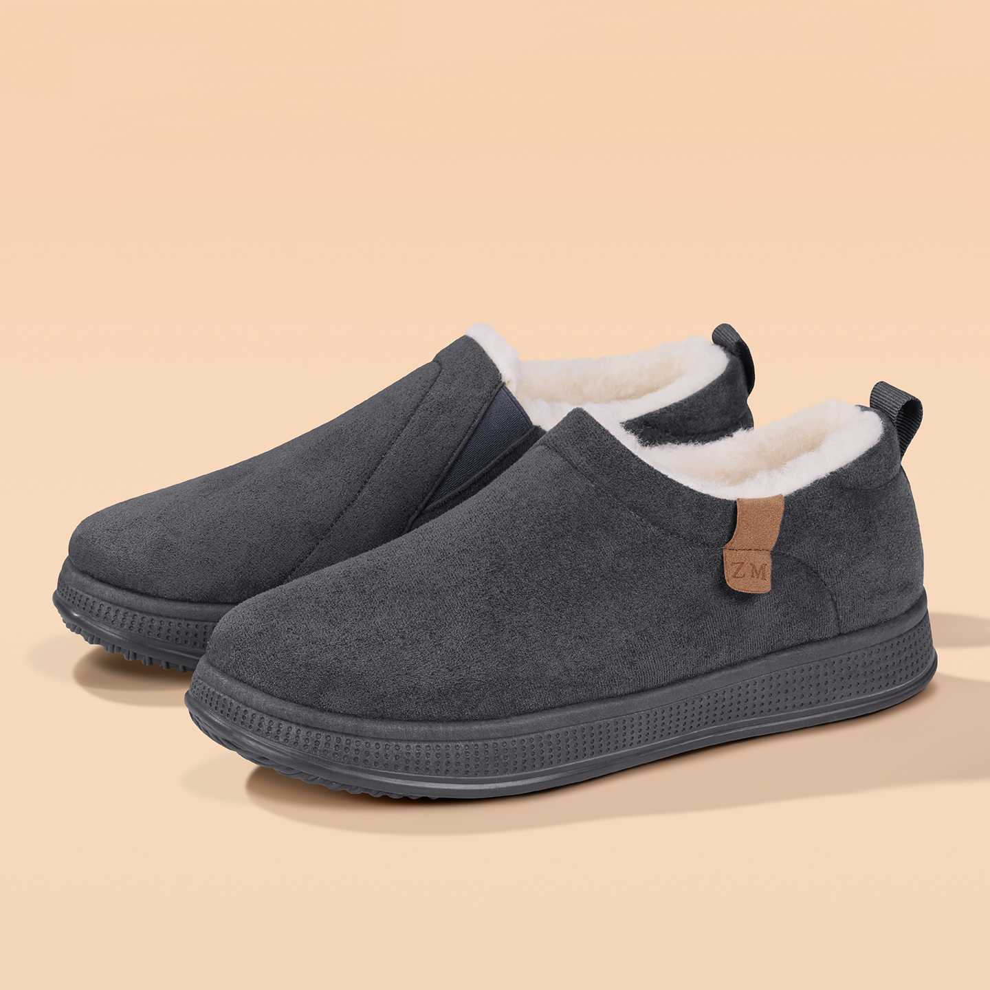 老北京棉鞋男新款羊毛保暖防滑