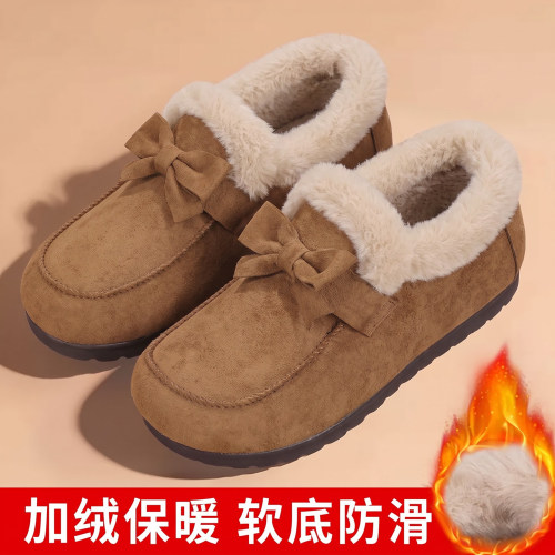 老北京棉鞋女冬季保暖软底妈妈鞋