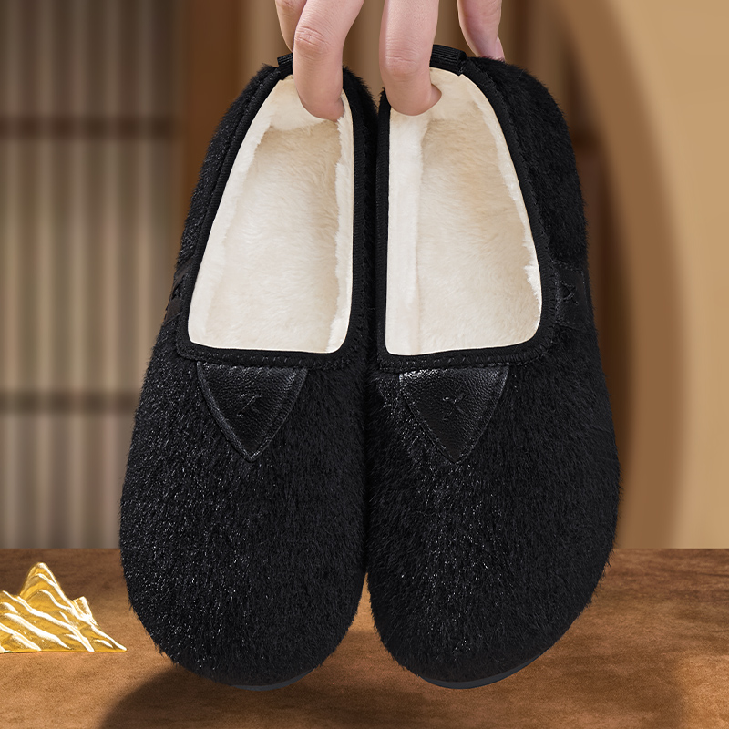 二棉鞋女软底加绒加厚冬季