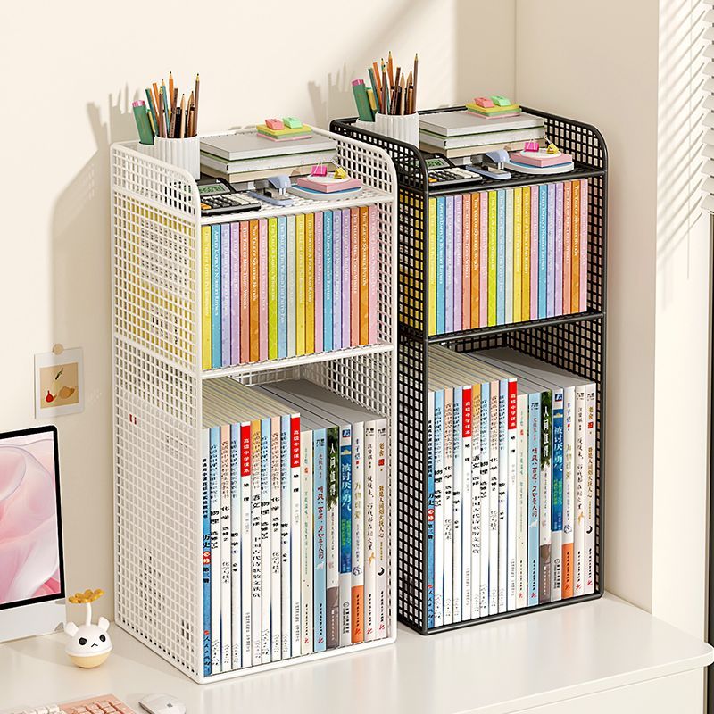 桌上书架桌面置物架办公桌收纳层架宿舍学生学习桌多功能加高分层