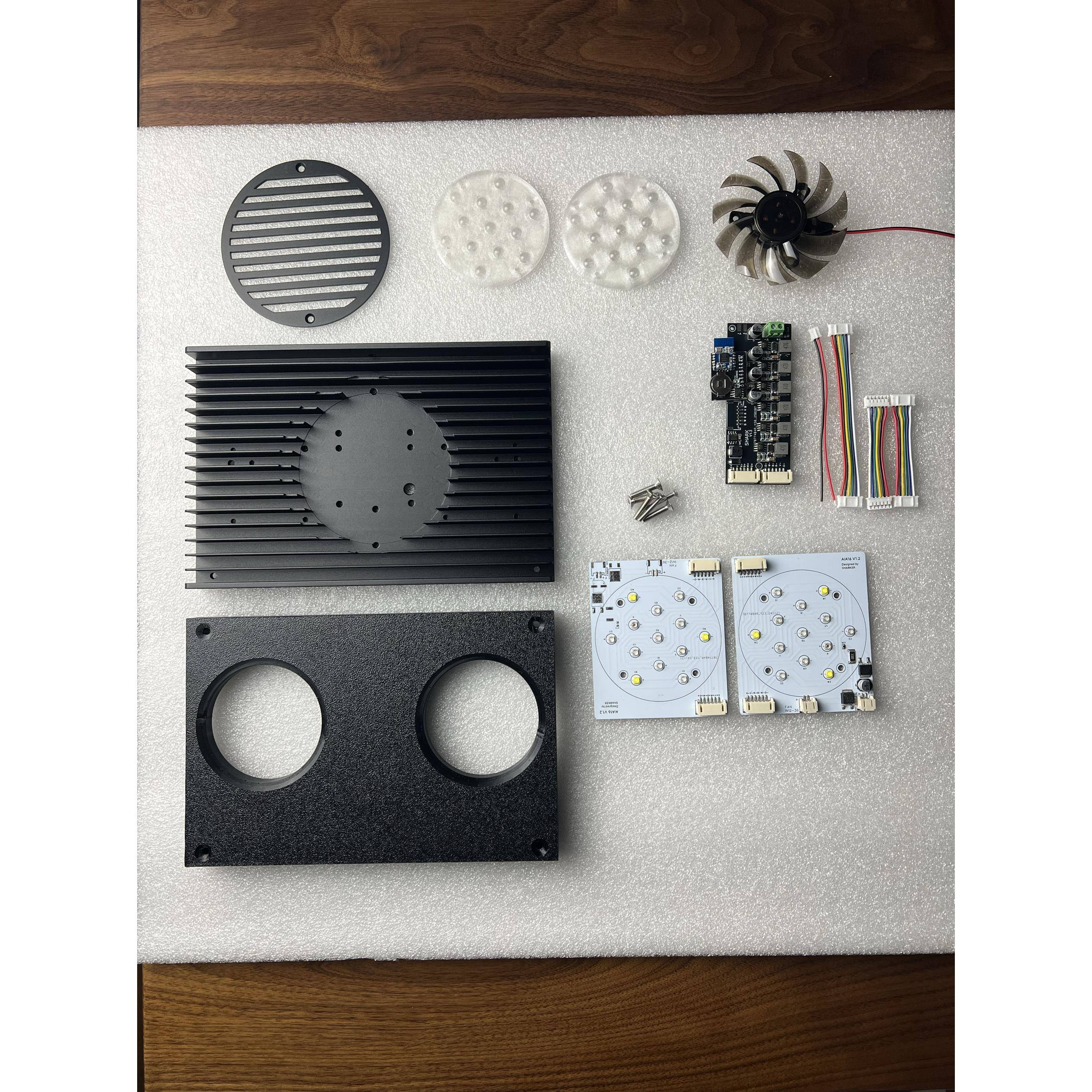 鱼缸灯散热器 珊瑚灯散热壳 水草灯散热 diy灯散热器 ai珊瑚灯
