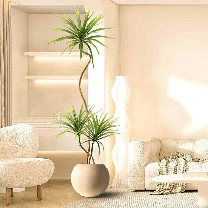 千年木仿真绿植高端轻奢客厅大盆栽室内落地装饰摆件龙血树假植物