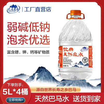 巴马百年弱碱性天然山泉水5L*2桶