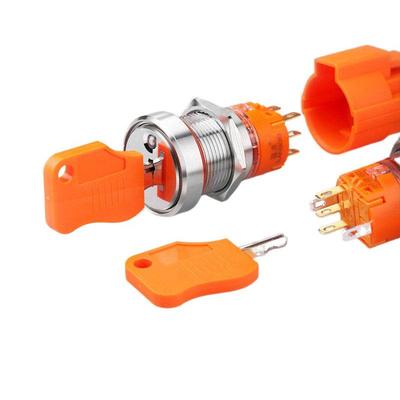 19Mm22Mm钥匙开关/电源基站锁/2挡3挡/不锈钢防水IP67