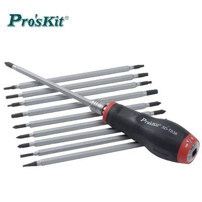 台湾宝工 SD-T636 进口12件快脱扭力起子组 螺丝刀套批头1~6Nm