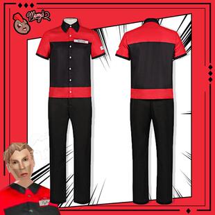 布莱恩cos服泰勒泰勒男曼尼汉堡店acosplay服装BryanTyler员工服