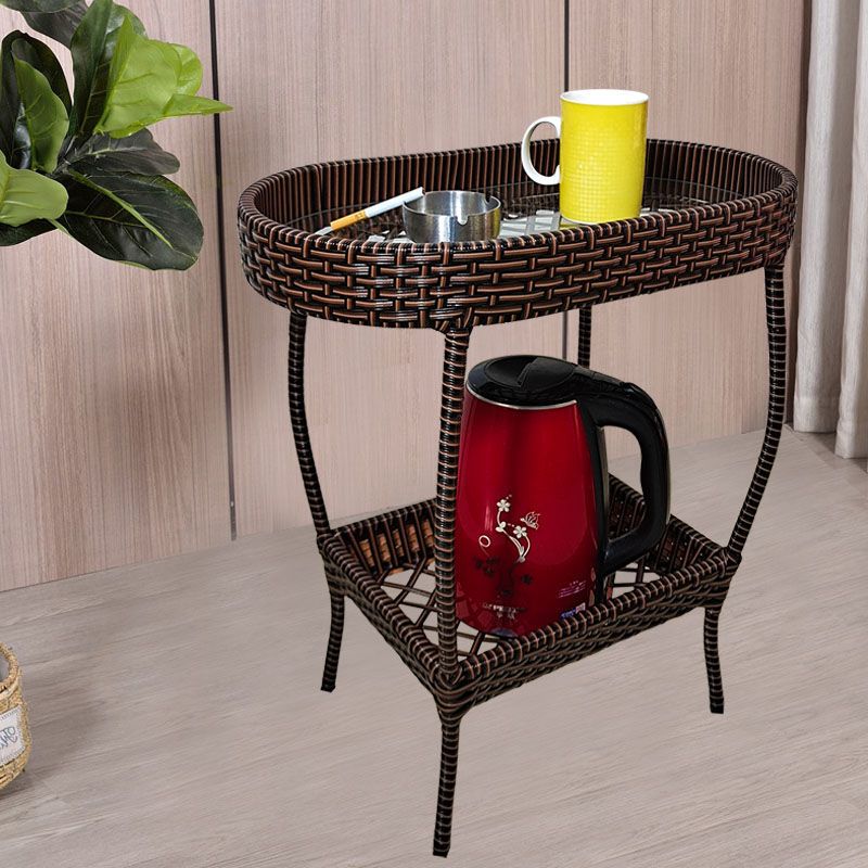 麻將茶幾桌邊小藤編棋牌