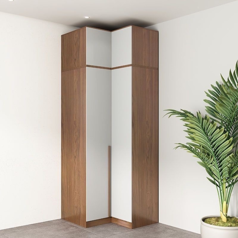 转角衣柜90度家用卧室拐角梳妆台一体组合衣柜小户型简约风转角柜