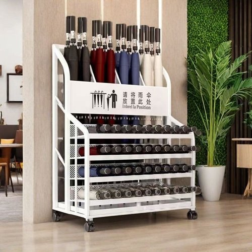 简约落地金属雨伞架酒店公司教室班级防潮大容量收纳神器放伞架