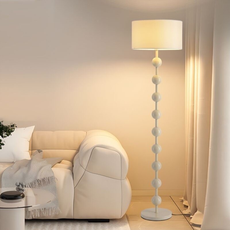 护眼中古落地灯2025年新款奶油风客厅沙发旁边装饰落地台灯氛围灯
