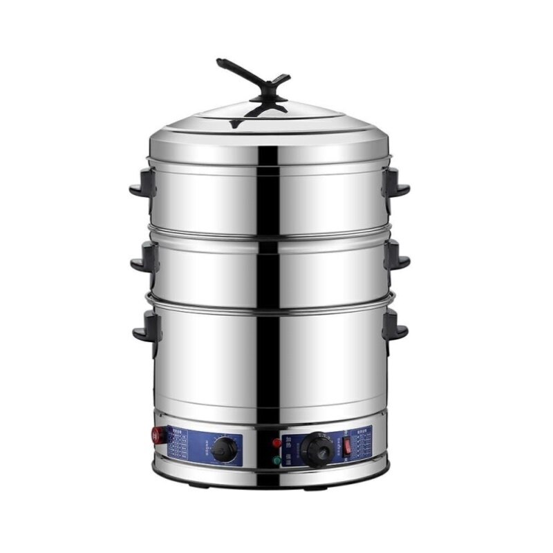 电蒸笼商用不锈钢多功能定时电蒸锅超大容量蒸包机家用蒸包炉馒头