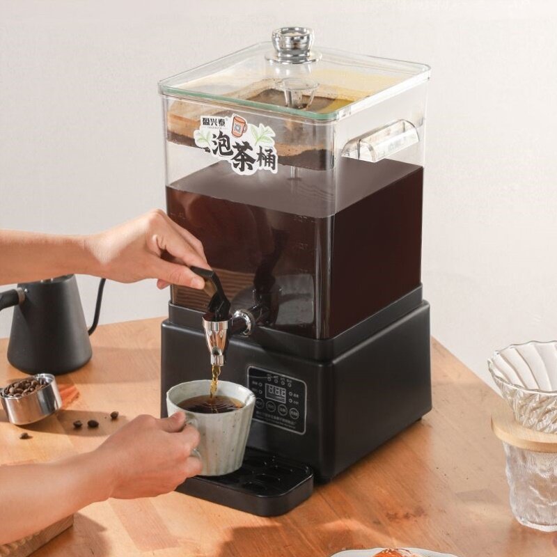 商用泡茶桶全自动煮茶器大容量开水桶电热烧水桶一体式智能煮茶桶