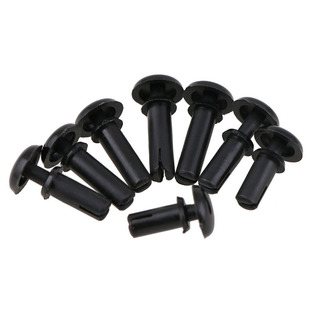 尼龙铆钉R形PC板铆钉塑料铆D钉固定塑胶卡扣R2R3R4R5R6 R型按压式