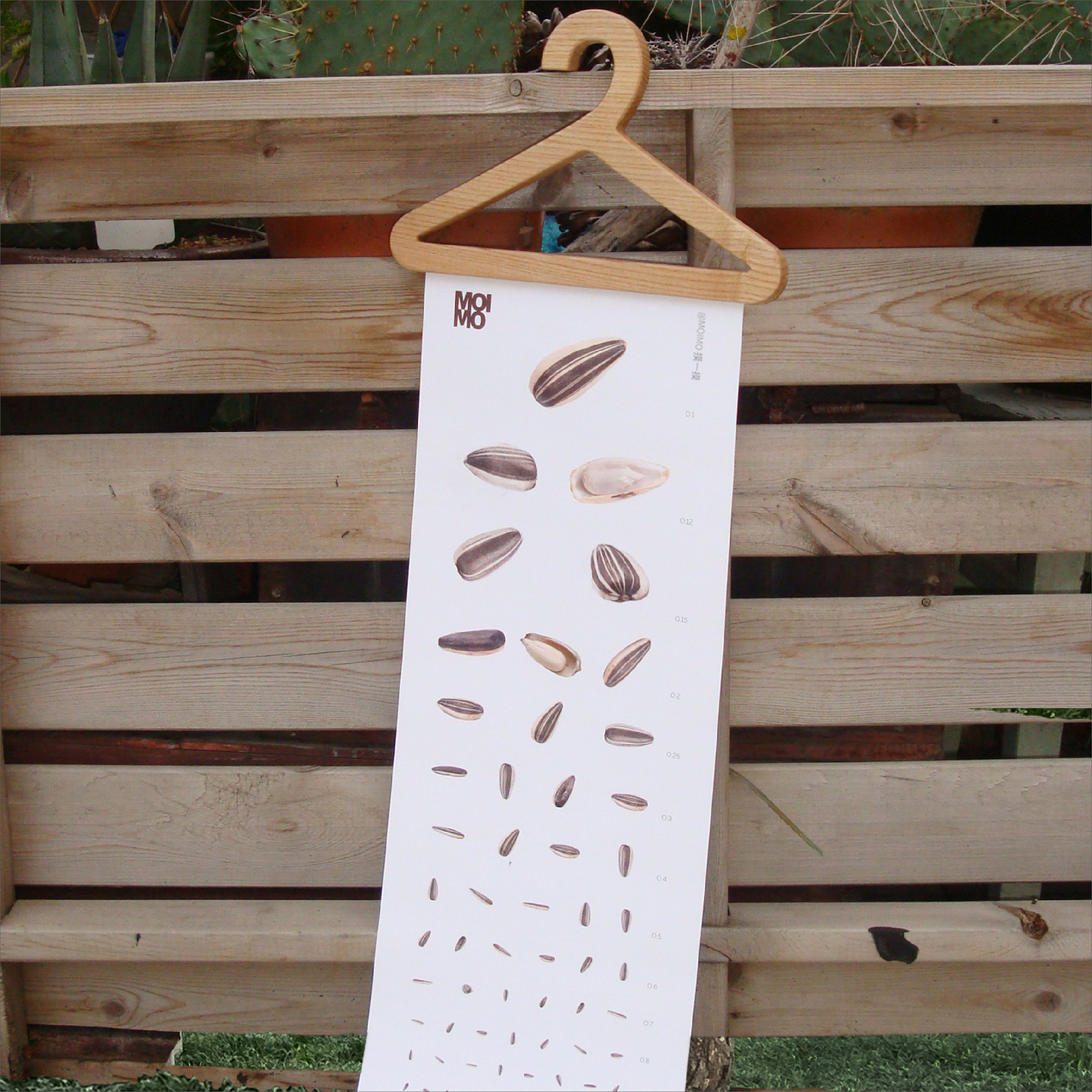 MOIMO瓜子海报 创意视力表墙面装饰单独画芯未装裱不含框