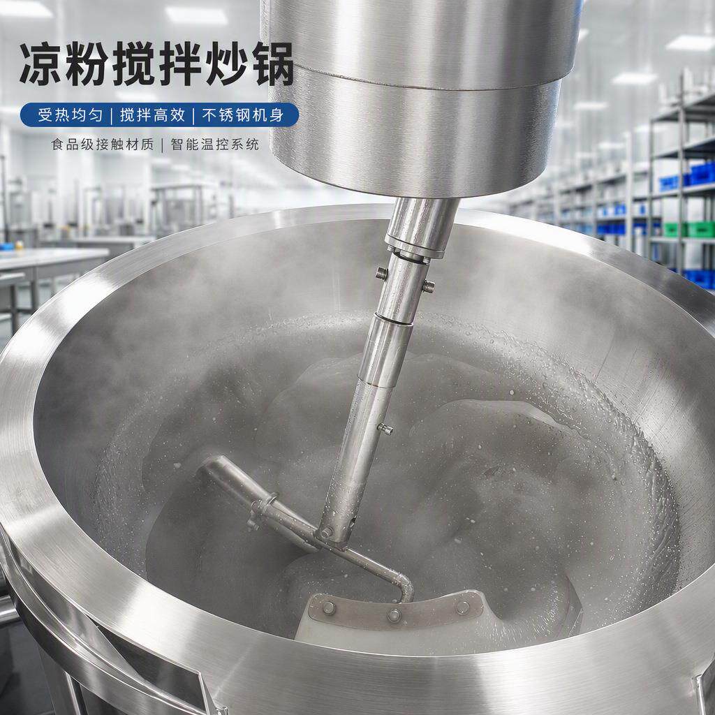 凉粉行星搅拌炒锅全自动商用夹层锅电加热304不锈钢酱料炒制设备