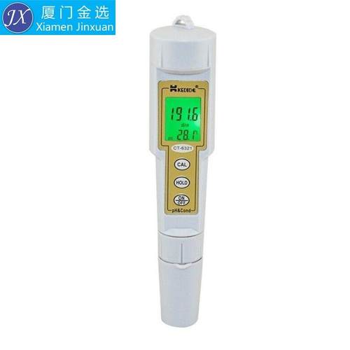 柯迪达CT-6321-6322便携笔式PH&电导率仪EC计酸度计双功能两用仪