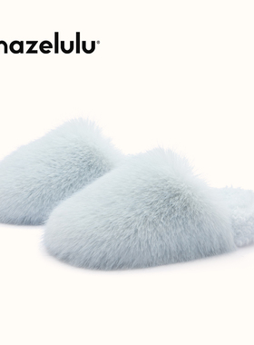 amazelulu毛毛拖鞋女外穿2025新款厚底防滑时尚可爱毛绒冬季保暖