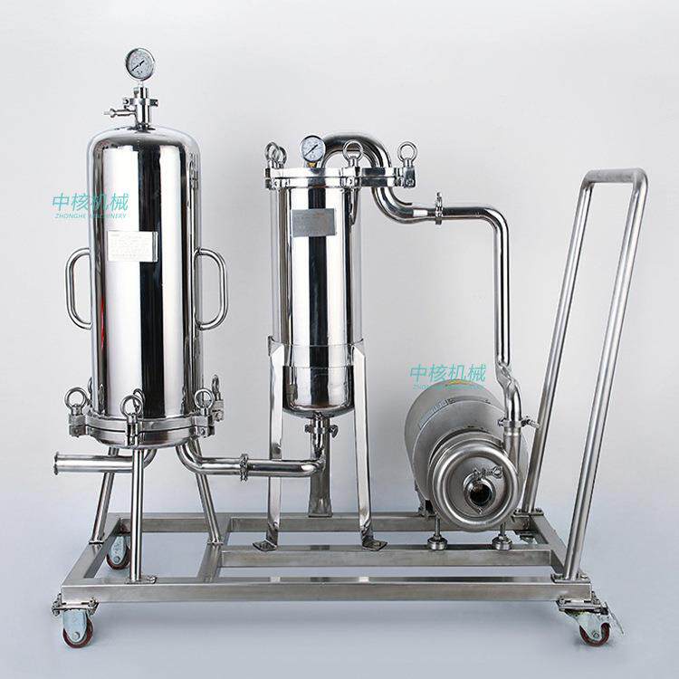 中核机械不锈钢微孔膜过滤器5T/h保安精密过滤器药液除菌过滤器
