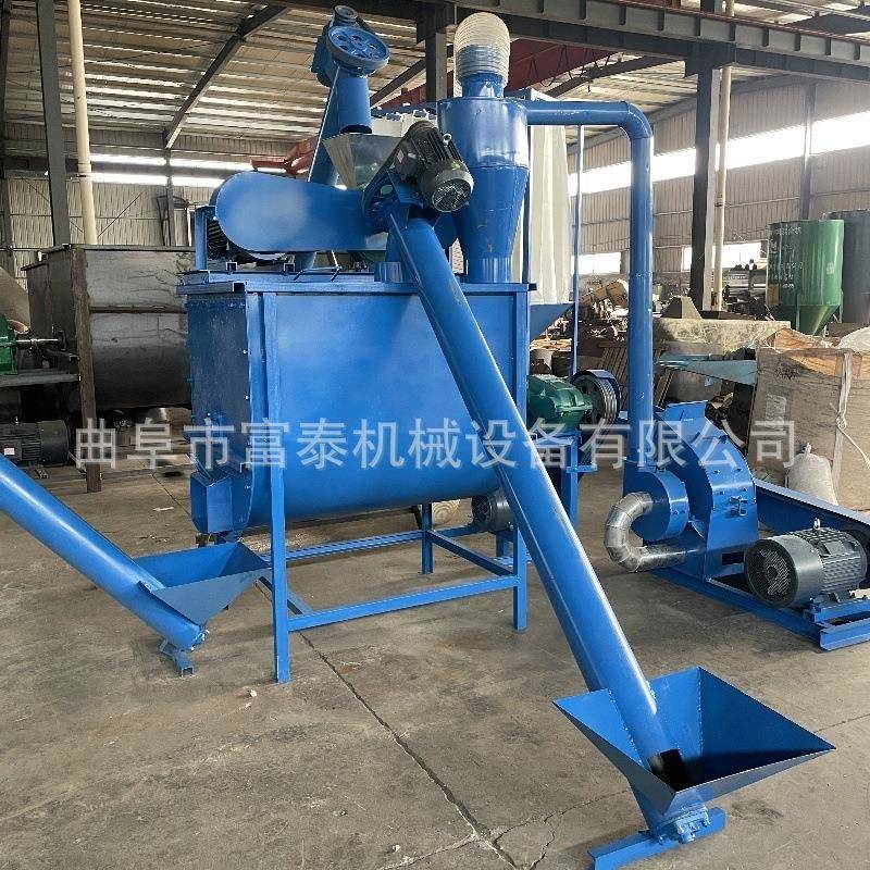 鸡鸭鹅饲料粉碎搅拌机 水产鱼虾蟹饲料颗粒机 五谷杂粮玉米磨粉机