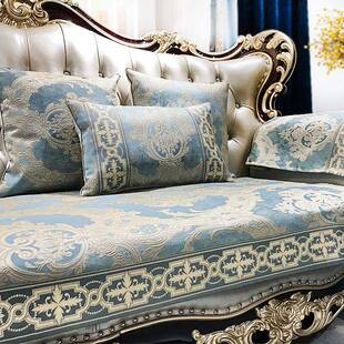 北欧简约奢华沙发垫美式防滑坐垫现代高端轻奢布艺皮沙发套罩欧式