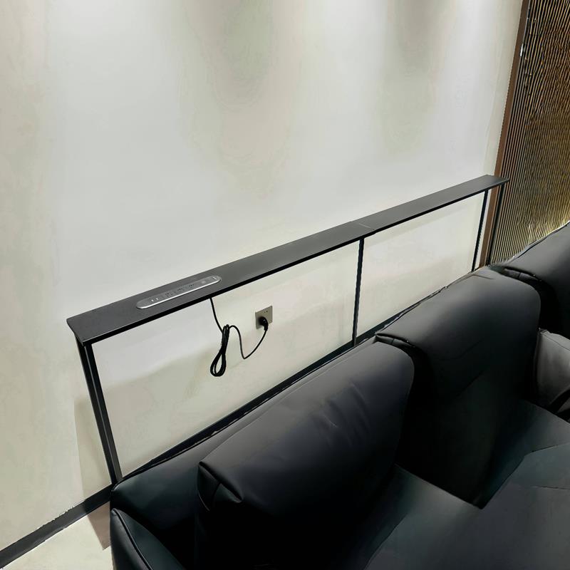 沙发后缝隙极窄实木置物架落地背靠柜靠墙长条桌可定制床头夹缝桌