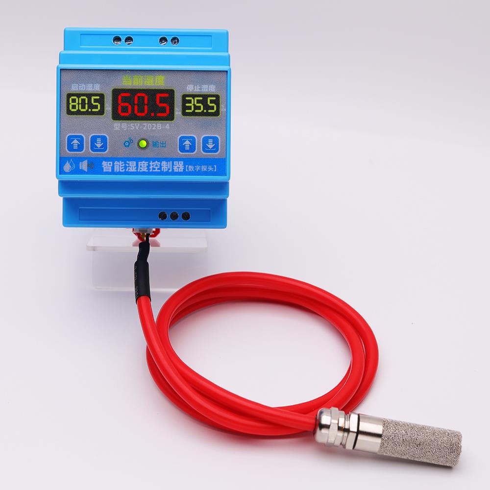 西发智能湿度控制器导轨型耐高温防水湿度探头Sv-202B-4