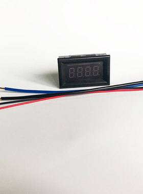 直流电流表DC1V2V3V100V200V正负电压测量0.36寸4位数显表头75V