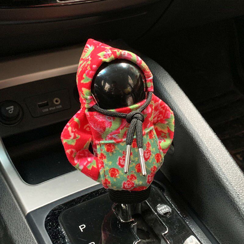 卡通创意汽车档把套个性卫衣档位套防手吸汗变速杆保护套车内装饰