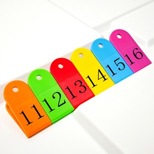 麻辣烫号码牌数字夹子餐厅餐饮上菜叫号记号编号寄存洗浴鞋夹定制