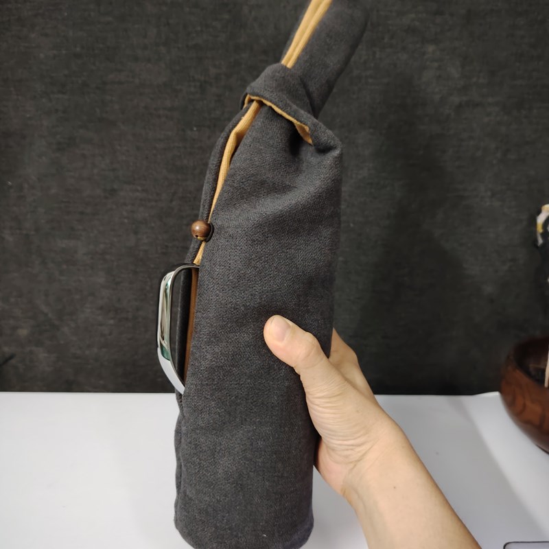 传家壶保护套大号侧开露手把手腕手提便携杯套小钢炮收纳茶具定制