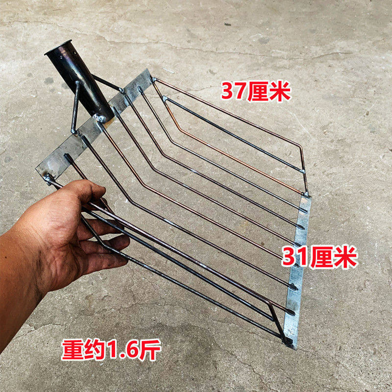 铲棒子神器玉米叉子苞米铲子包谷钢筋锹漏土带网筛子筛花生打玉米