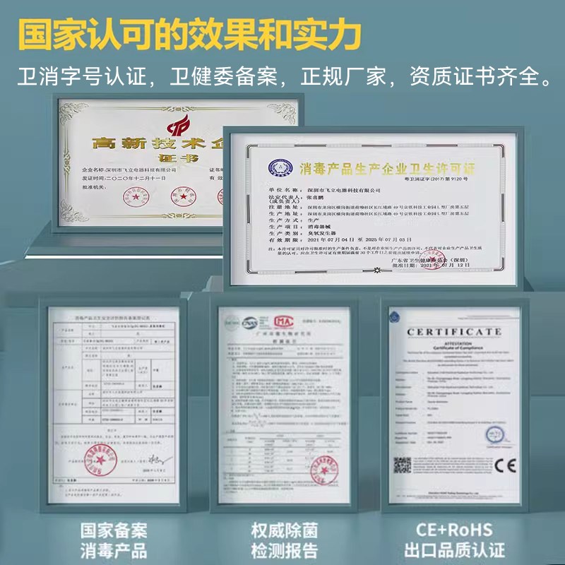 飞立壁挂式臭氧发生器公厕除臭除异味空气杀菌工业臭氧消毒机