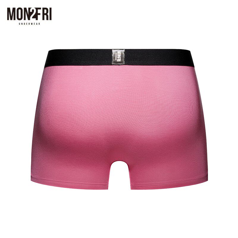 mon2fri男士内裤粉色香蕉卡通可爱性感四角裤送男生男友情侣礼盒