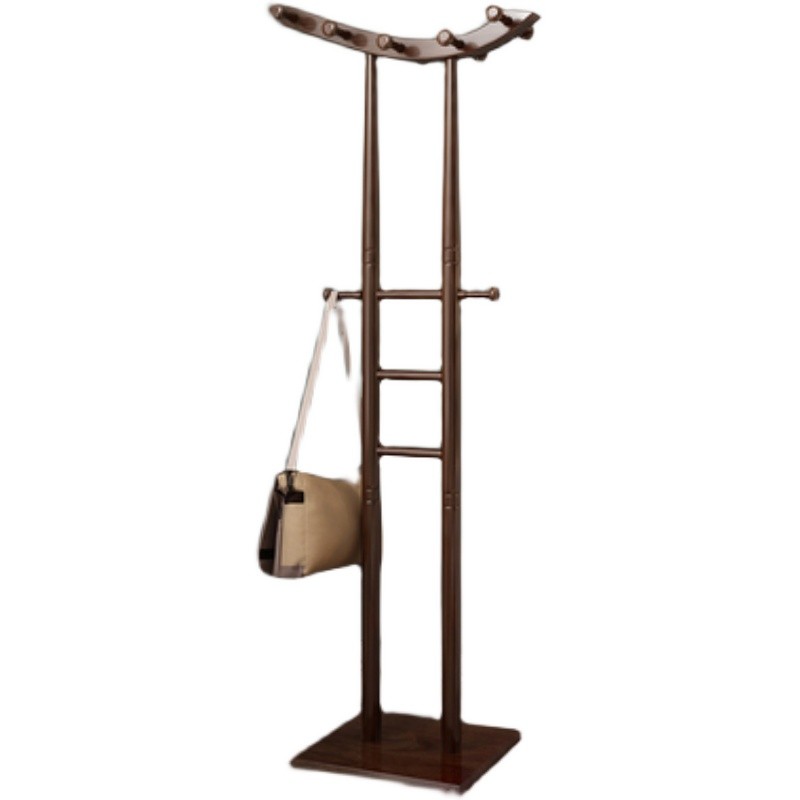 实木衣帽架挂衣服架子中式衣架落地支架卧室简约客厅创意置物架子