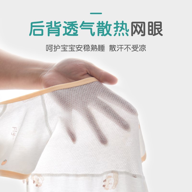 宝宝短袖长裤夏季连体衣73码网眼薄款6一12月婴儿夏装女宝夏天a类