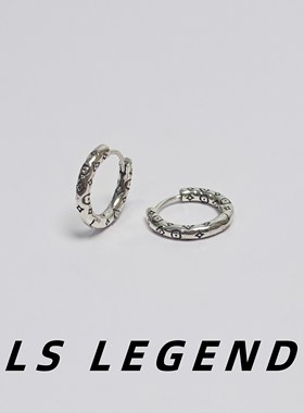 LS花朵星星圆圈耳环男小众网红爆款女银针中性防过敏简约时尚潮流