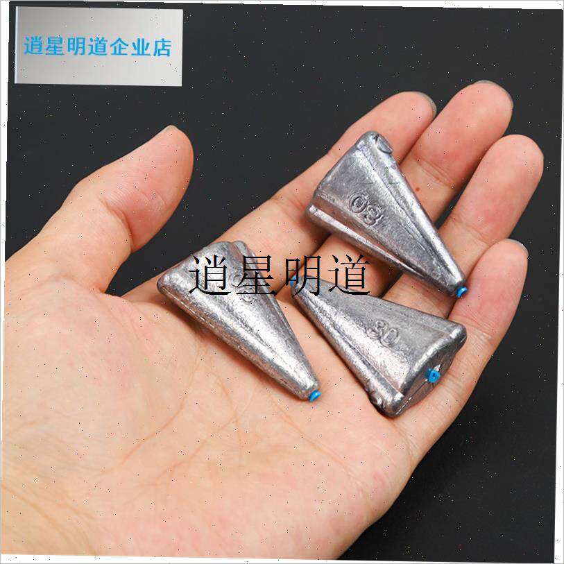 l海竿带塑芯通心三m角形飞机铅坠天地钩远投线组铅坠爆炸钩串钩铅