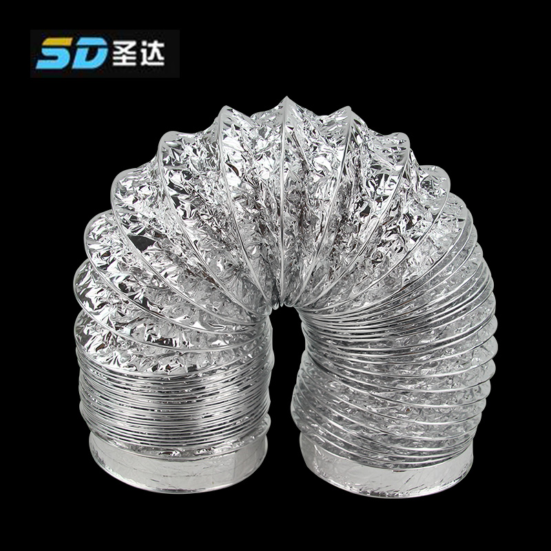 双层加厚厨房抽油烟机p排烟管铝箔风管150mm软管2米油烟机出风管