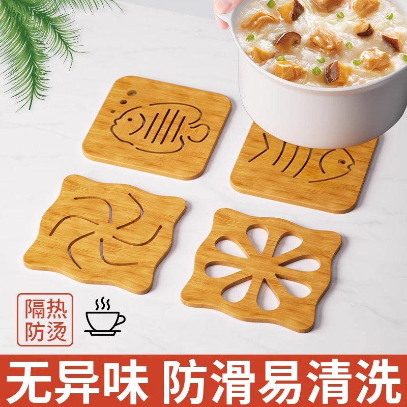 桌垫隔热垫木质盘子垫碗垫杯垫子