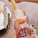 硅胶刮刀烘焙奶油多功能抹酱铲刀厨房迷你小弯头刮勺软刮板开罐器