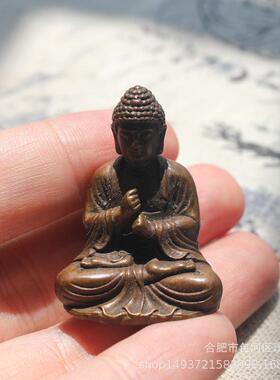 紫铜铸造迷你做旧佛像 密宗释迦佛 智拳印佛像(现货）
