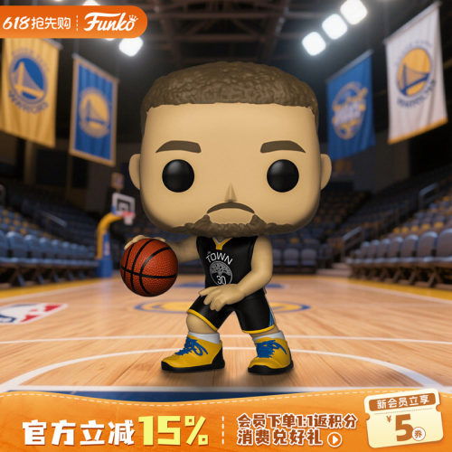Funko篮球NBA勇士队库里周边摆件