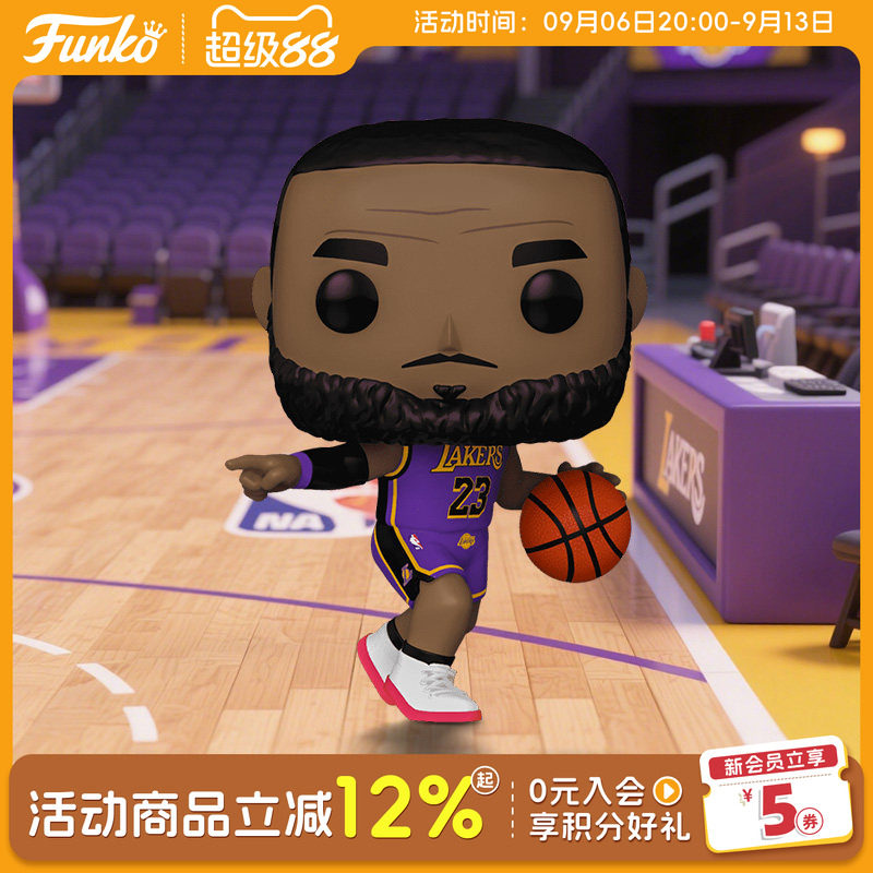 Funko湖人队詹姆斯周边手办摆件图片
