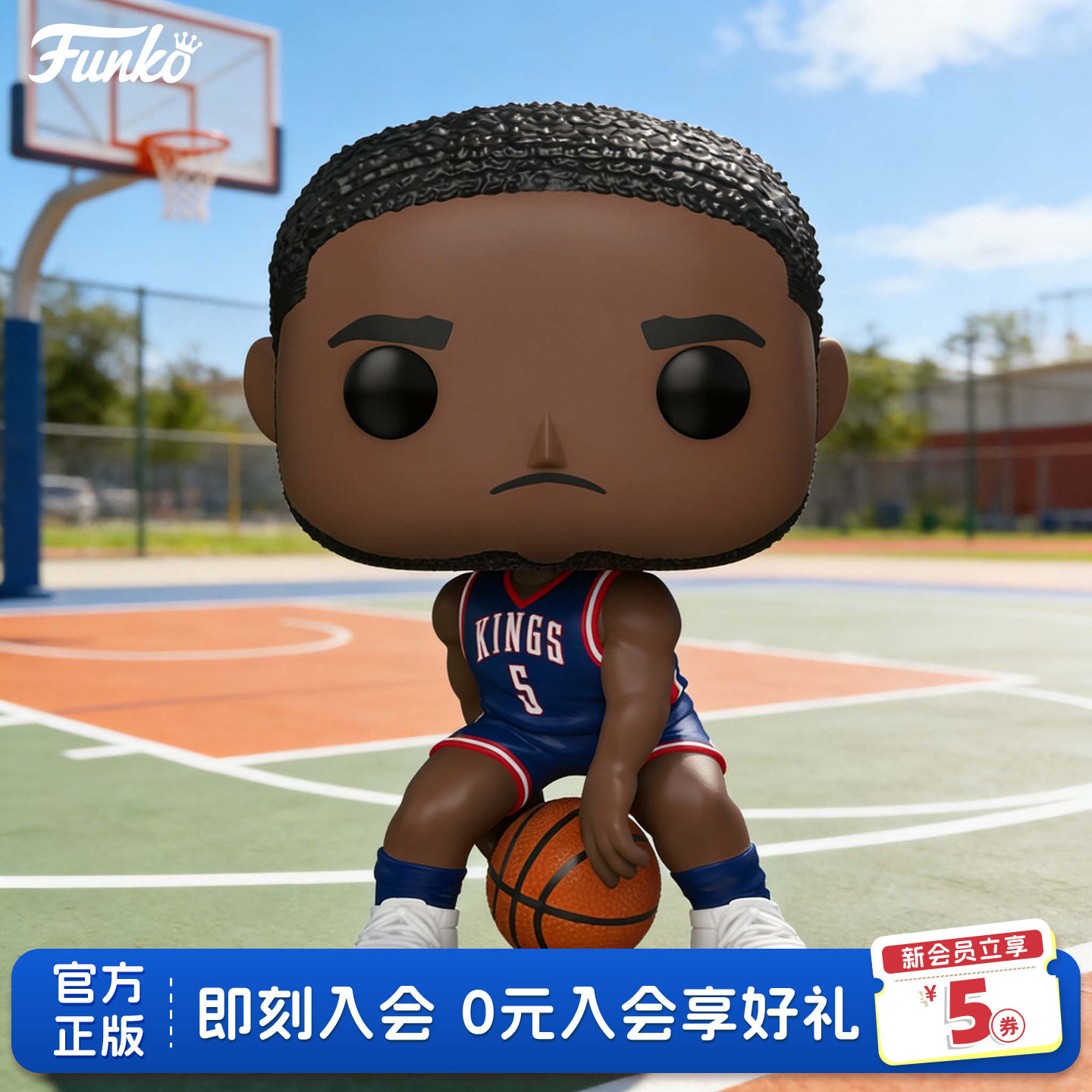 Funko丰高POP篮球NBA国王队达龙 福克斯周边手办潮玩摆件公仔礼物 - 实物图
