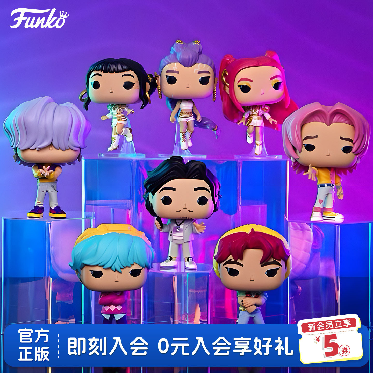 Funko猎魔女团K-POP周边手办摆件图片